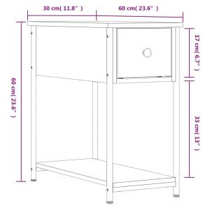 Нощни шкафчета 2 бр черни 30x60x60 см инженерно дърво