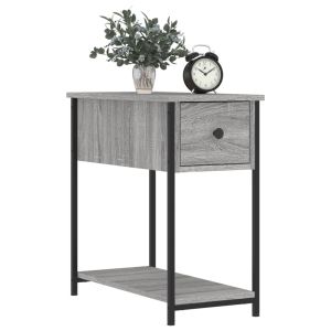 Нощни шкафчета 2 бр сив сонома 30x60x60 см инженерно дърво