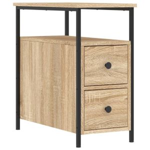 Нощни шкафчета 2 бр дъб сонома 30x60x60 см инженерно дърво
