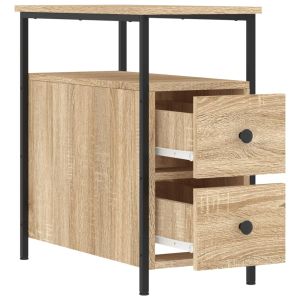 Нощни шкафчета 2 бр дъб сонома 30x60x60 см инженерно дърво