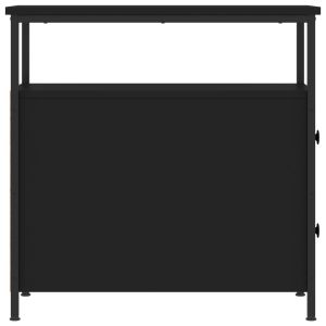 Нощни шкафчета 2 бр черни 30x60x60 см инженерно дърво