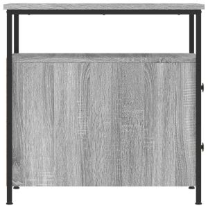 Нощни шкафчета 2 бр сив сонома 30x60x60 см инженерно дърво