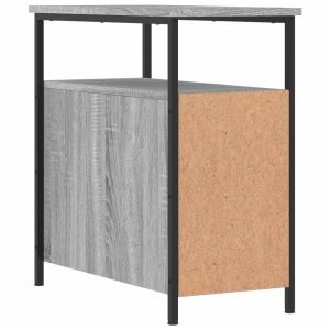 Нощни шкафчета 2 бр сив сонома 30x60x60 см инженерно дърво