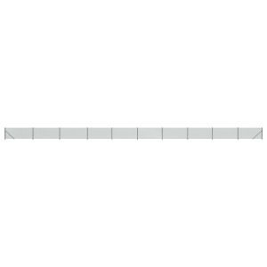 Плетена оградна мрежа с фланец, зелена, 1,1x25 м