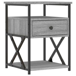 Нощни шкафчета 2 бр сив сонома 40x42x55 см инженерно дърво