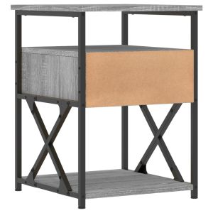 Нощни шкафчета 2 бр сив сонома 40x42x55 см инженерно дърво