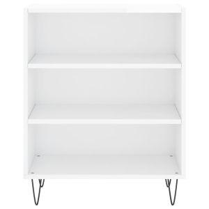 Бюфет бял гланц 57x35x70 см инженерно дърво