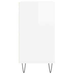 Бюфет бял гланц 57x35x70 см инженерно дърво