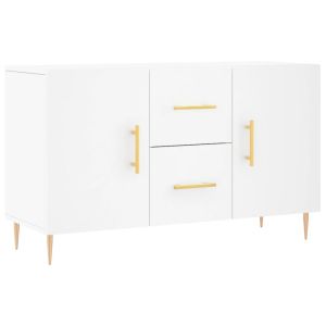 Сайдборд, бял, 100x36x60 см, инженерно дърво