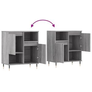 Сайдборд, сив сонома, 60x35x70 см, инженерно дърво