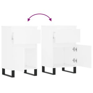 Бюфет бял 40x35x70 см инженерно дърво