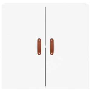 Стенен шкаф, бял, 60x31x60 см, инженерно дърво