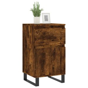 Бюфет опушен дъб 40x35x70 см инженерно дърво