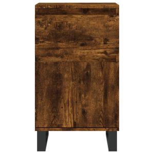 Бюфет опушен дъб 40x35x70 см инженерно дърво