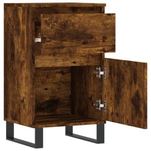 Бюфет опушен дъб 40x35x70 см инженерно дърво