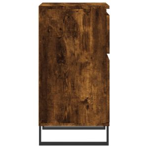 Бюфет опушен дъб 40x35x70 см инженерно дърво