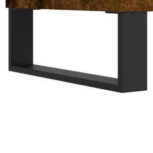 Бюфет опушен дъб 40x35x70 см инженерно дърво