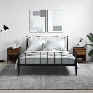 Нощни шкафчета 2 бр кафяв дъб 40x42x50 см инженерно дърво