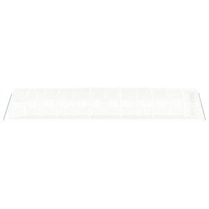 Оранжерия със стоманена рамка бяла 36 м² 12x3x2 м