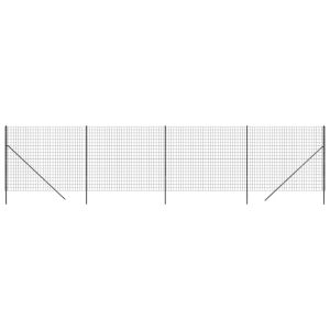 Ограда от телена мрежа антрацит 1,6x10 м поцинкована стомана