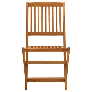 Градински трапезен комплект от 5 части, акациево дърво масив