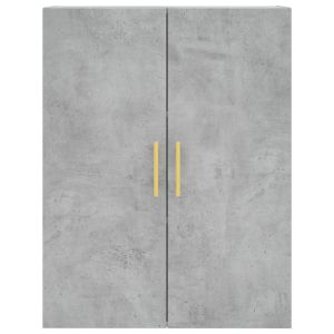 Стенен шкаф бетонно сив 69,5x34x90 см