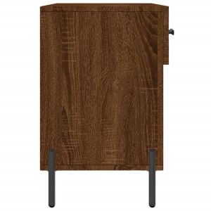 Пейка за обувки, кафяв дъб, 102x35x55 см, инженерно дърво