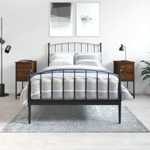 Нощни шкафчета, 2 бр, кафяв дъб, 32x42x70 см, инженерно дърво