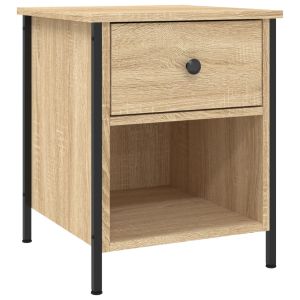 Нощни шкафчета 2 бр дъб сонома 40x42x50 см инженерно дърво
