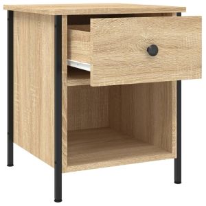 Нощни шкафчета 2 бр дъб сонома 40x42x50 см инженерно дърво