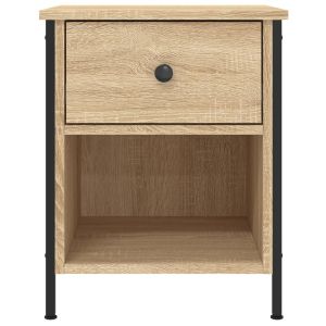 Нощни шкафчета 2 бр дъб сонома 40x42x50 см инженерно дърво