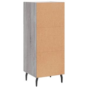 Сайдборд, сив сонома, 34,5x34x90 см, инженерно дърво