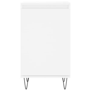 Бюфети, 2 бр, бели, 40x35x70 см, инженерно дърво