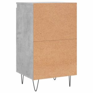 Бюфети 2 бр бетонно сив 40x35x70 см инженерно дърво