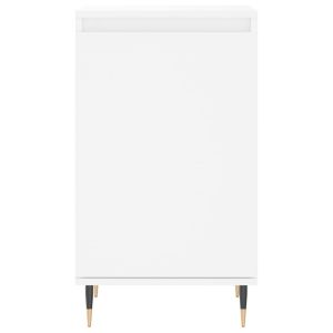 Бюфети, 2 бр, бели, 40x35x70 см, инженерно дърво