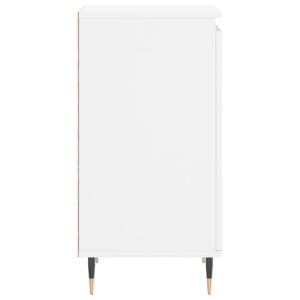 Бюфети, 2 бр, бели, 40x35x70 см, инженерно дърво