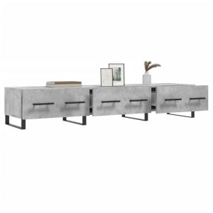 ТВ шкаф, бетонно сив, 150x36x30 см, инженерно дърво