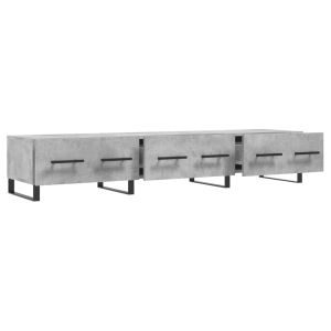ТВ шкаф, бетонно сив, 150x36x30 см, инженерно дърво