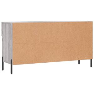 Пейка за обувки, сив сонома, 102x35x55 см, инженерно дърво