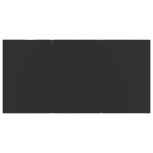 Градински трапезен комплект 9 части черен полиратан и стомана