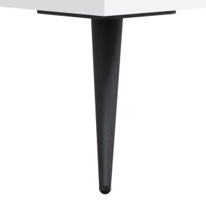 ТВ шкаф, бял, 150x36x30 см, инженерно дърво