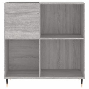 Шкаф за винилови плочи сив сонома 84,5x38x89 см инженерно дърво