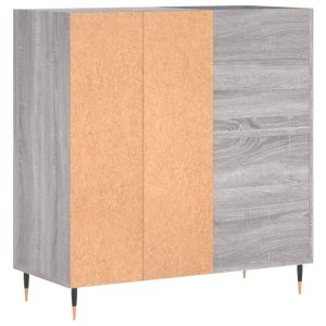 Шкаф за винилови плочи сив сонома 84,5x38x89 см инженерно дърво