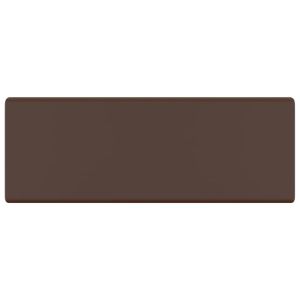 Мивка с преливник лукс квадрат тъмнокафяв мат 41x41 см керамика