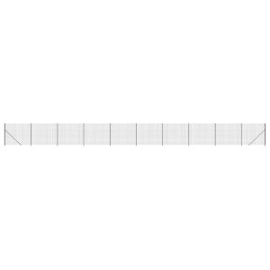 Плетена оградна мрежа с фланец, антрацит, 2x25 м