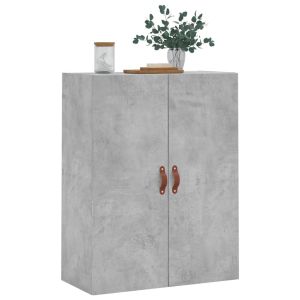 Стенен шкаф бетонно сив 69,5x34x90 см
