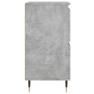 Сайдборд, бетонно сив, 60x35x70 см, инженерно дърво