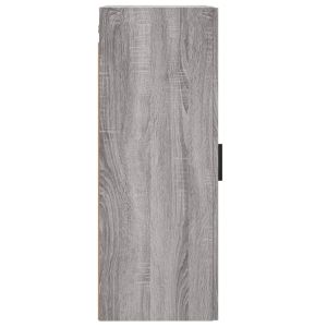 Стенен шкаф сив сонома 34,5x34x90 см