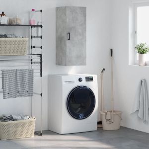 Стенен шкаф бетонно сив 34,5x34x90 см