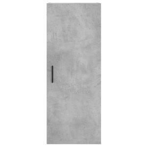Стенен шкаф бетонно сив 34,5x34x90 см